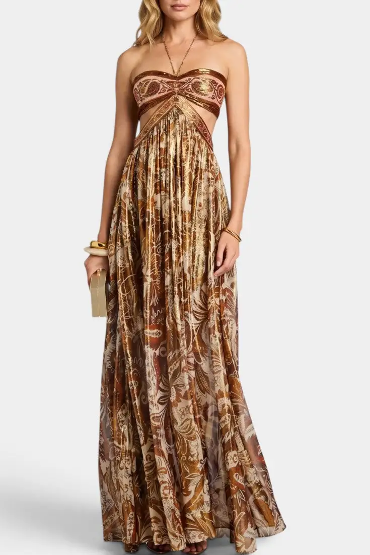 Open-Back Maxi Dress
