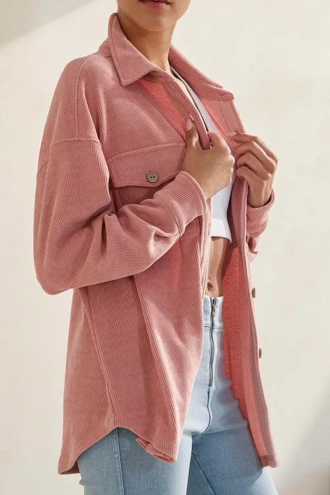 Sable Corduroy Shacket