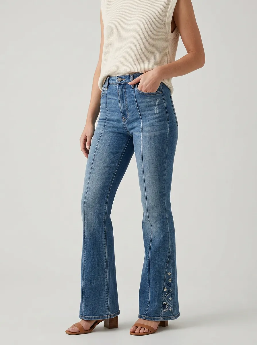 Women's High Waist Casual Denim Jeans