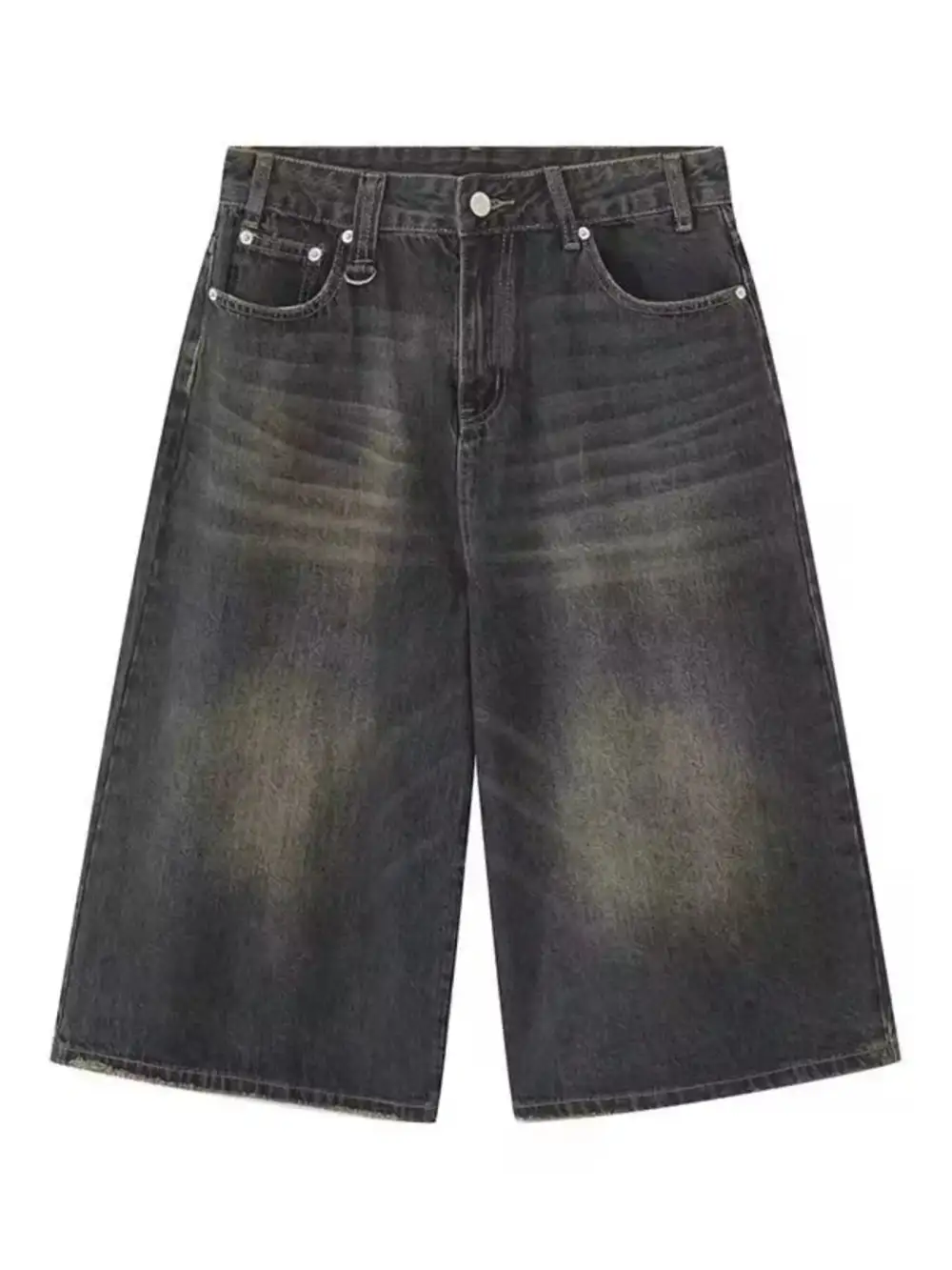 Men's Full Size Vintage Wash Wide Leg Denim