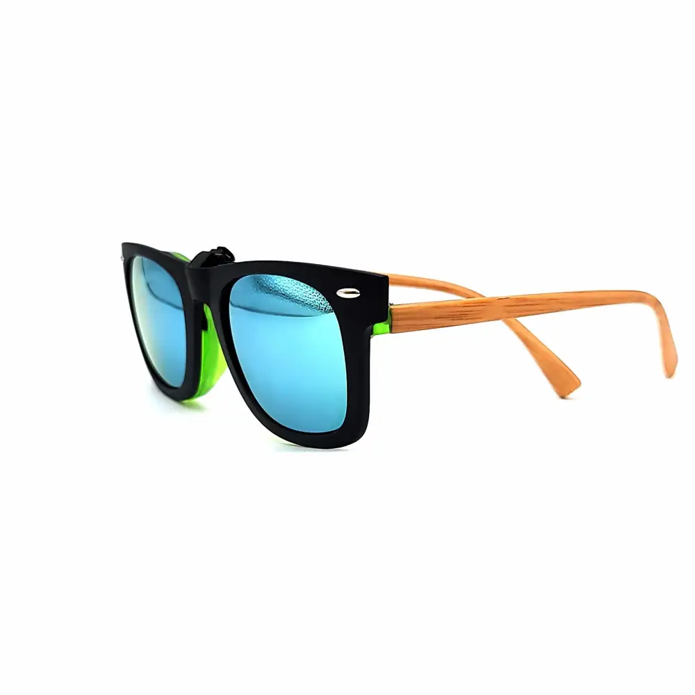 60mm Wayfarer Polarized Full-Frame Clip-On Sunglasses