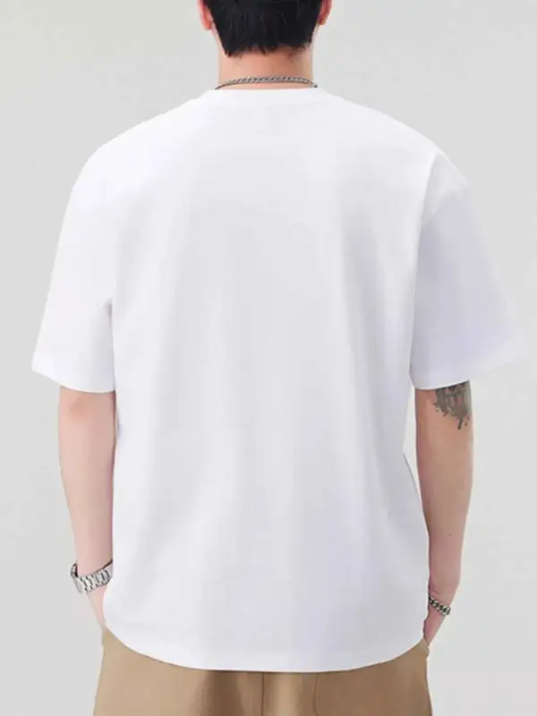 Round Neck Letter Graphic T-Shirt