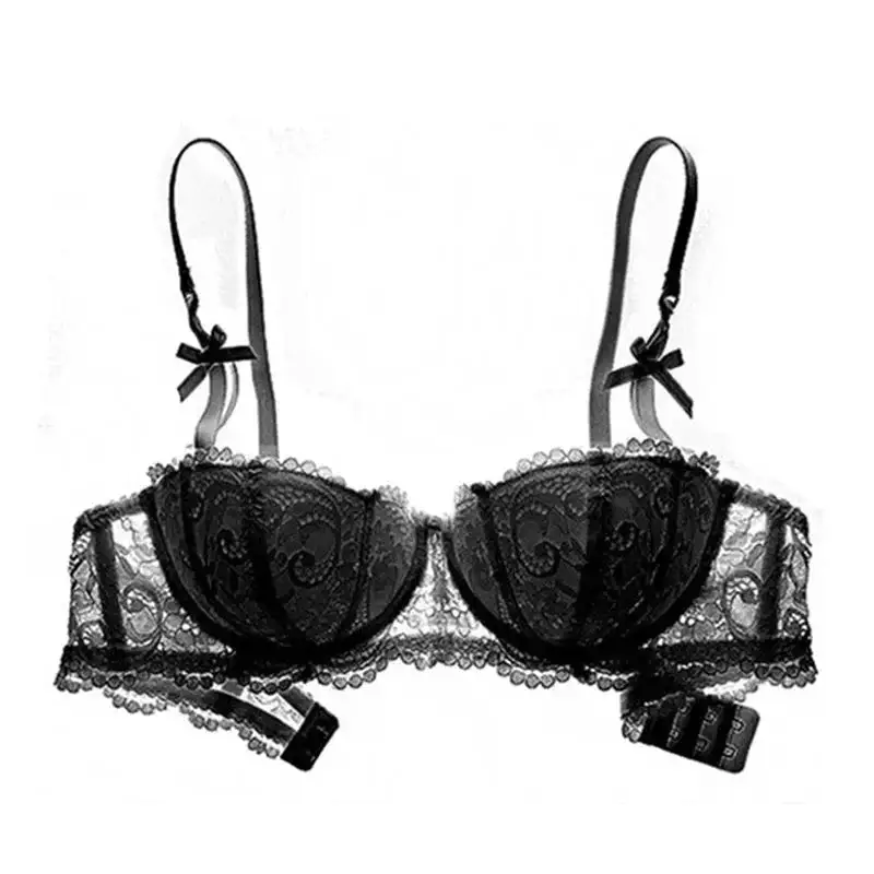 Balconette Bra with Hook-and-Eye Closure