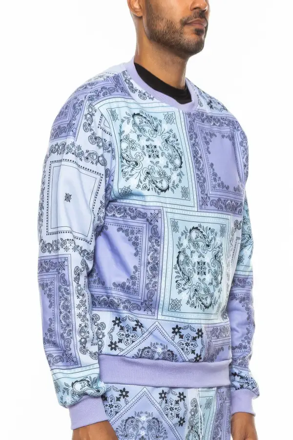 Print Crew Neck Sweatshirt