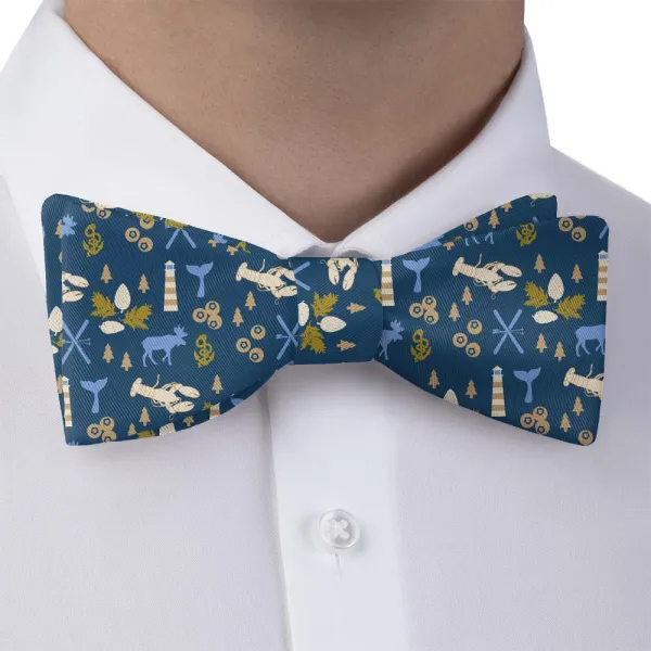 Skis Heritage Motif Bow Tie