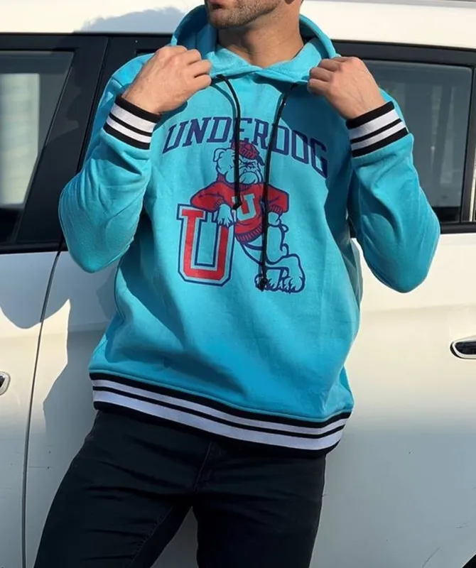 Sky Blue Fleece Hoodie