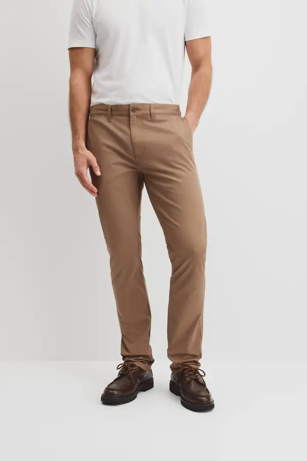 Men's Textured Slim Fit Stretch Pants