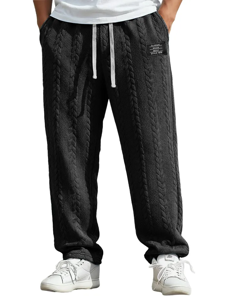 Jacquard Pocket Relaxed Trousers