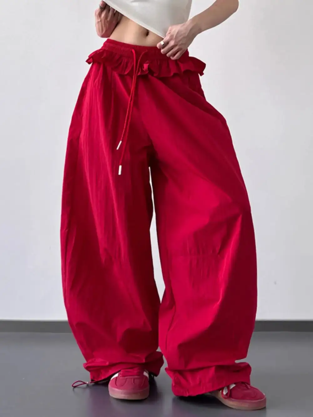 Drawstring Casual Trousers