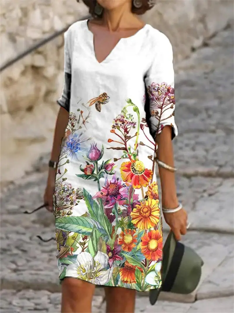 Women's Floral Evening Dress