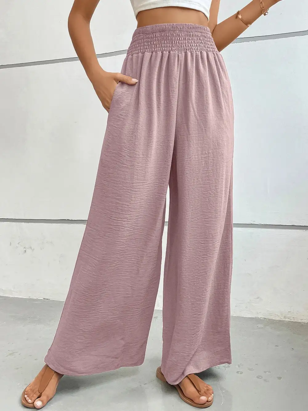 High Waisted Wide Leg Pants
