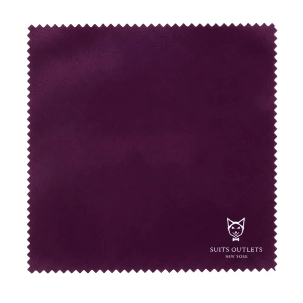 Purple Slim Fit Velvet Leather Solid Single Breasted Coat