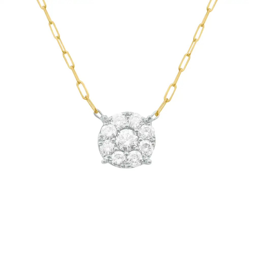 Classic Paperclip Diamond Necklace