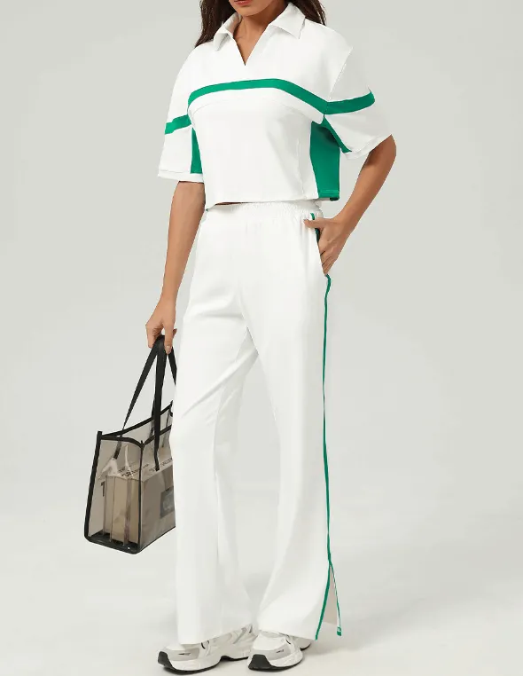 Tennis Running Top and Trousers Active Set