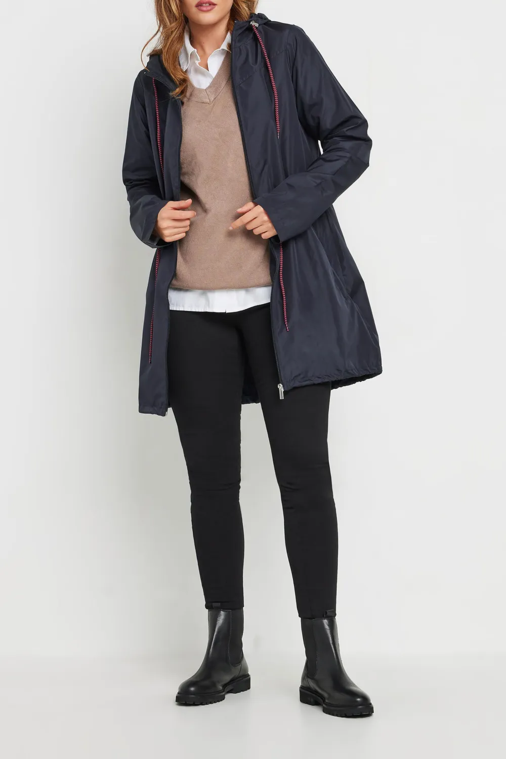 Black Formal Maxi Daily Coat