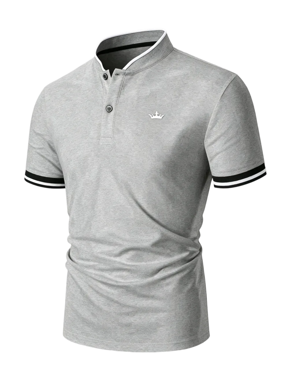 Men's Regular Fit Contrast Trim Polo Shirt Golf Polo Shirts