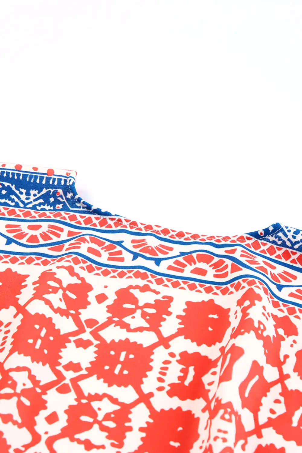 Swimwear Long Paisley Print Kimono Beach Cover Up