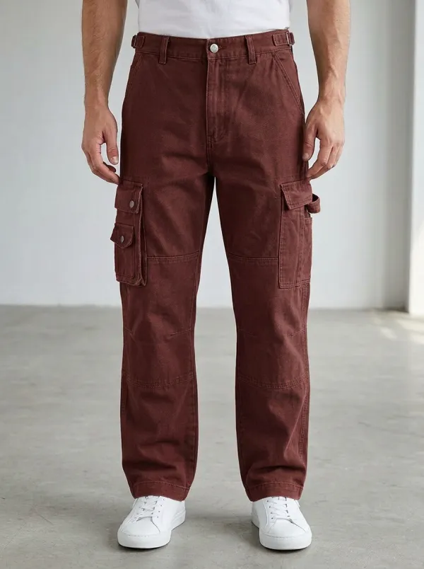 Men's Relaxed Canvas Military Utility Pants