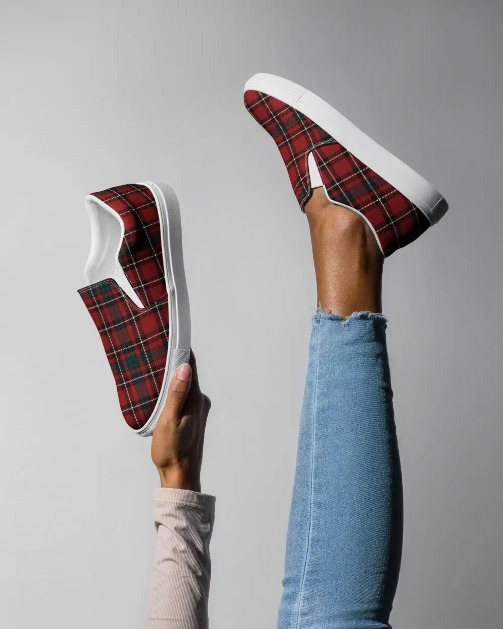 Cozy Cottage Check Slip On Shoes