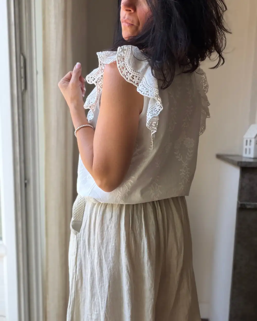 Graceful Cotton Embroidered Blouse