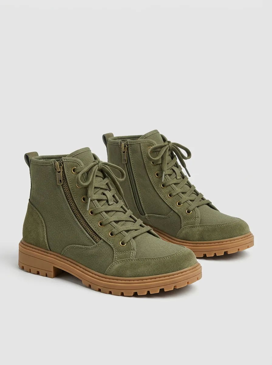 Trail Design Canvas Hiking Boots