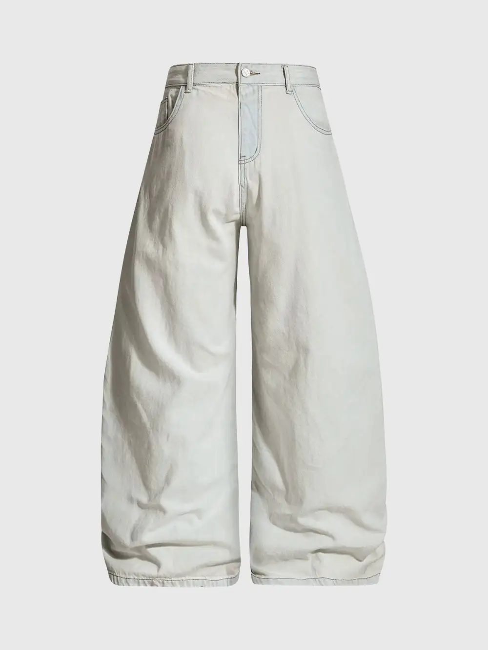 Casual Curved-Cut Pants