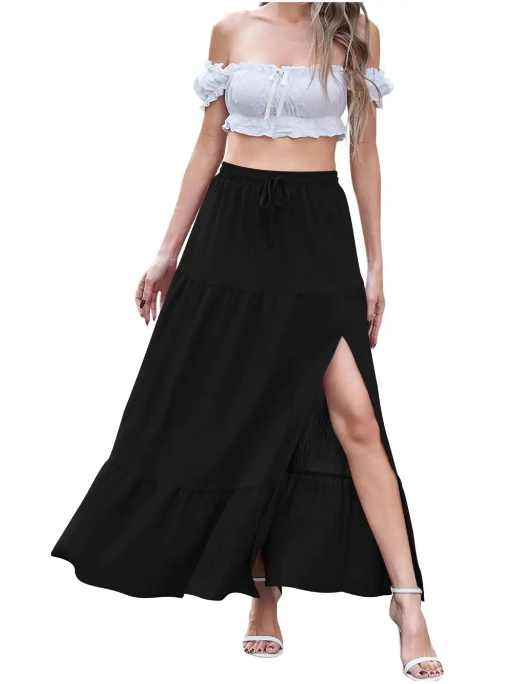 Slit Maxi Skirt