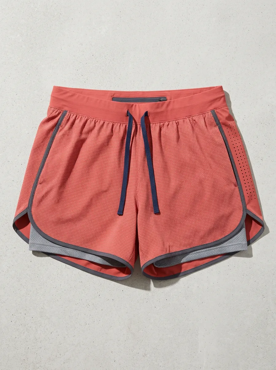 Women's Athletic Fitness Dotted Pattern Printed Running Shorts