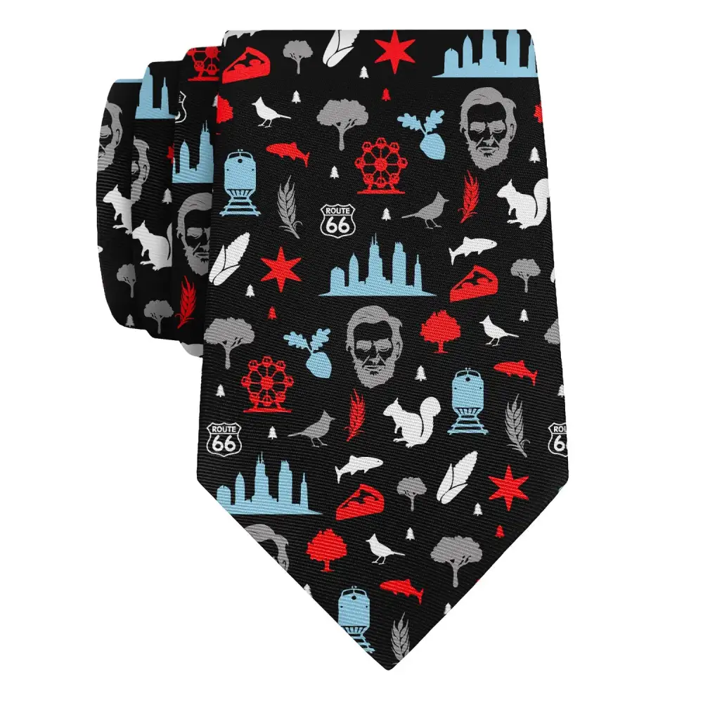 Refined Heritage Emblem Statement Necktie