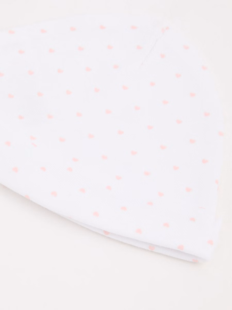 Pink Heart Newborn Hats 2 Pack detail 1
