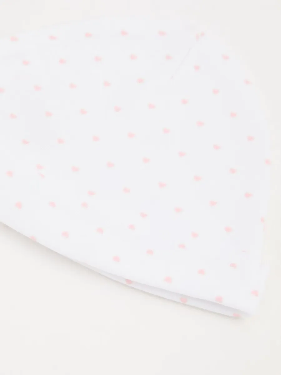 Pink Heart Newborn Hats 2 Pack