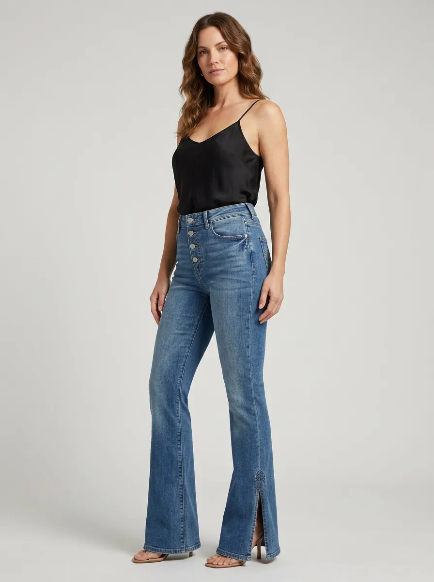 Women's High Waist Casual Denim Jeans