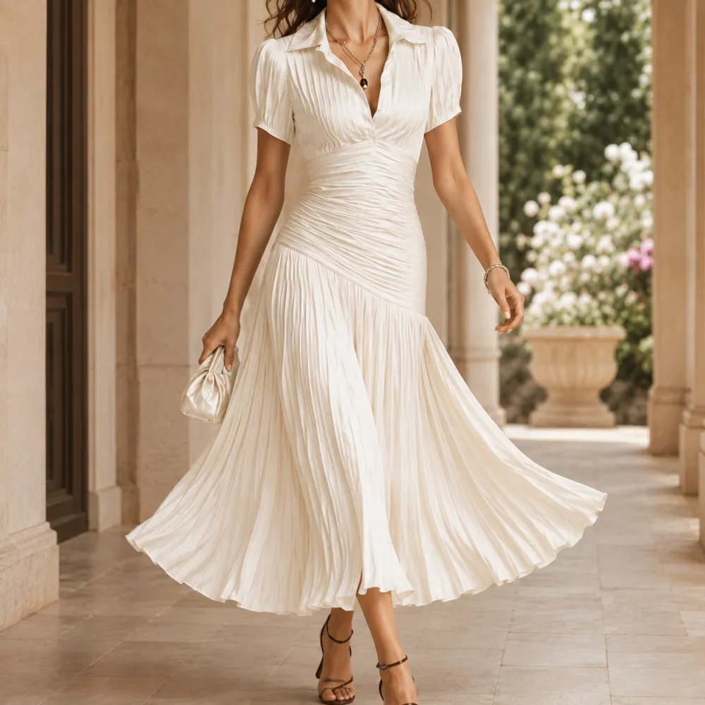 Refined Refined Women's Ruched Midi Dress