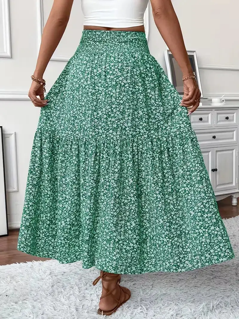 High Waist A-Line Skirt