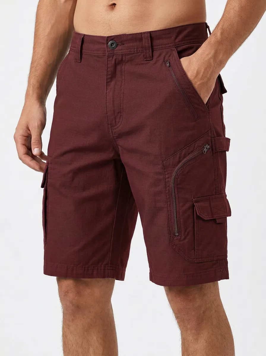 Men's Ripstop Multi-Pocket Cargo Shorts