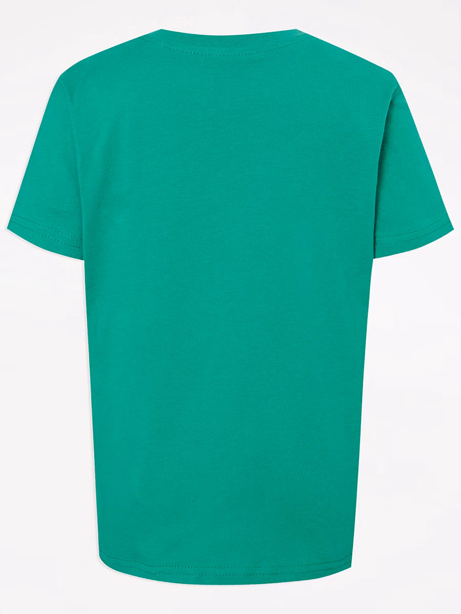 Green Crew Neck School T-Shirt 2 Pack detail 2