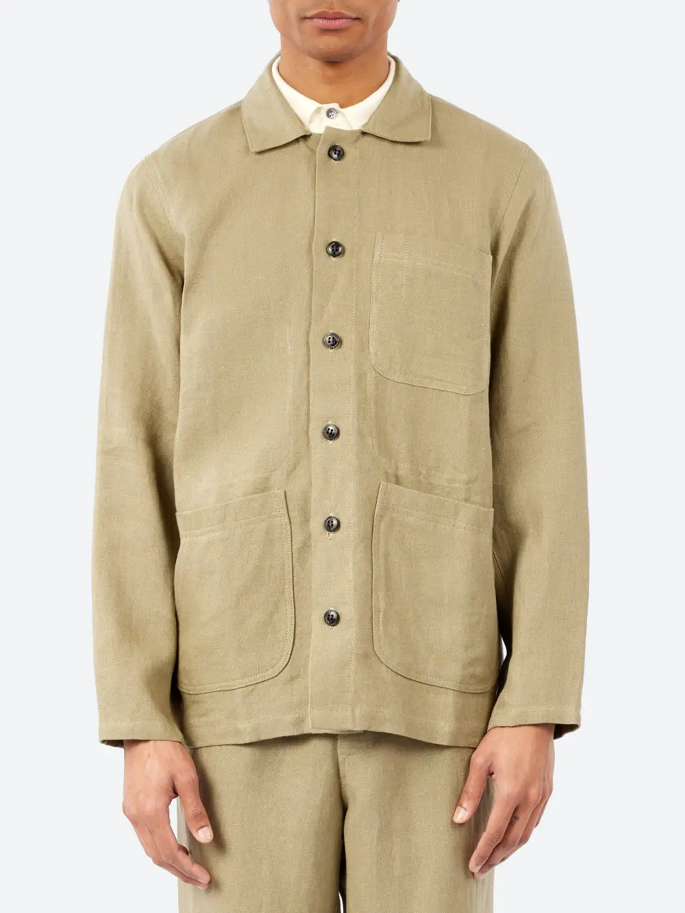 Men's Button Front Patch Pocket Shacket