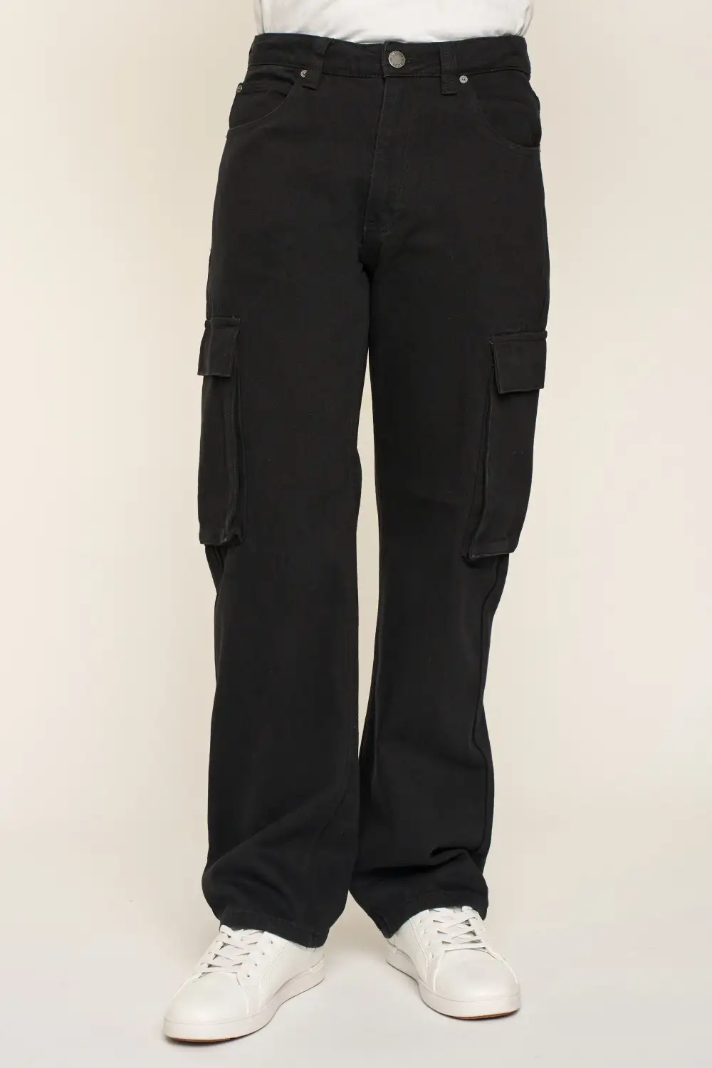 Men's Baggy Fit Cargo Denim Jeans