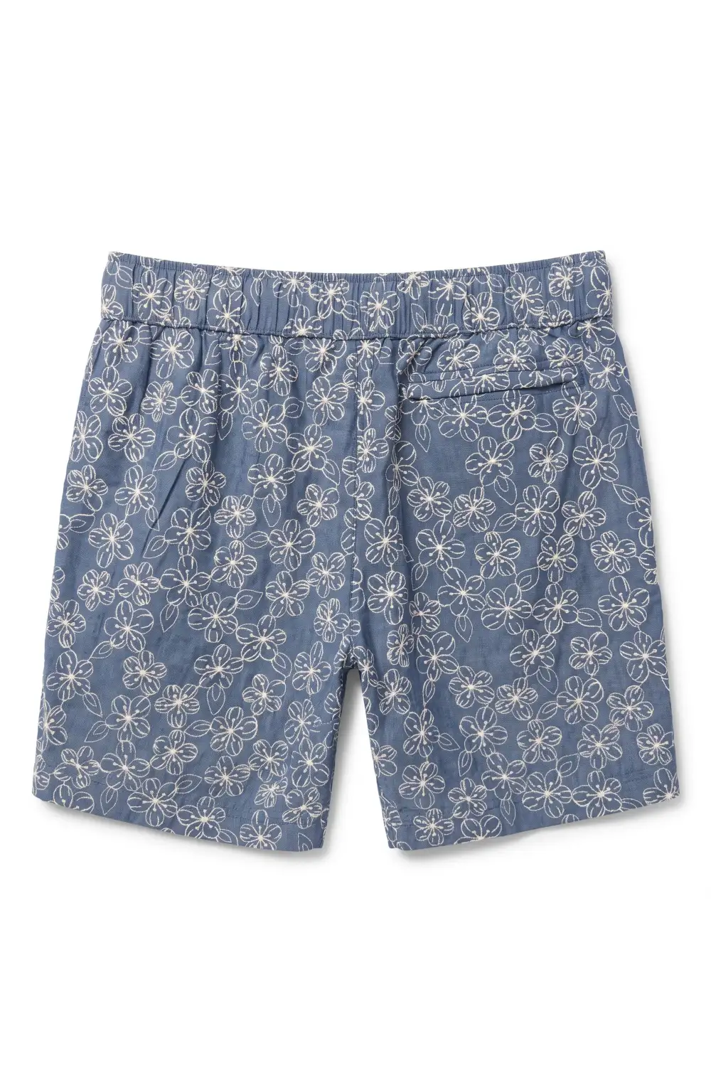 Men's Embroidered Woven Drawcord Shorts