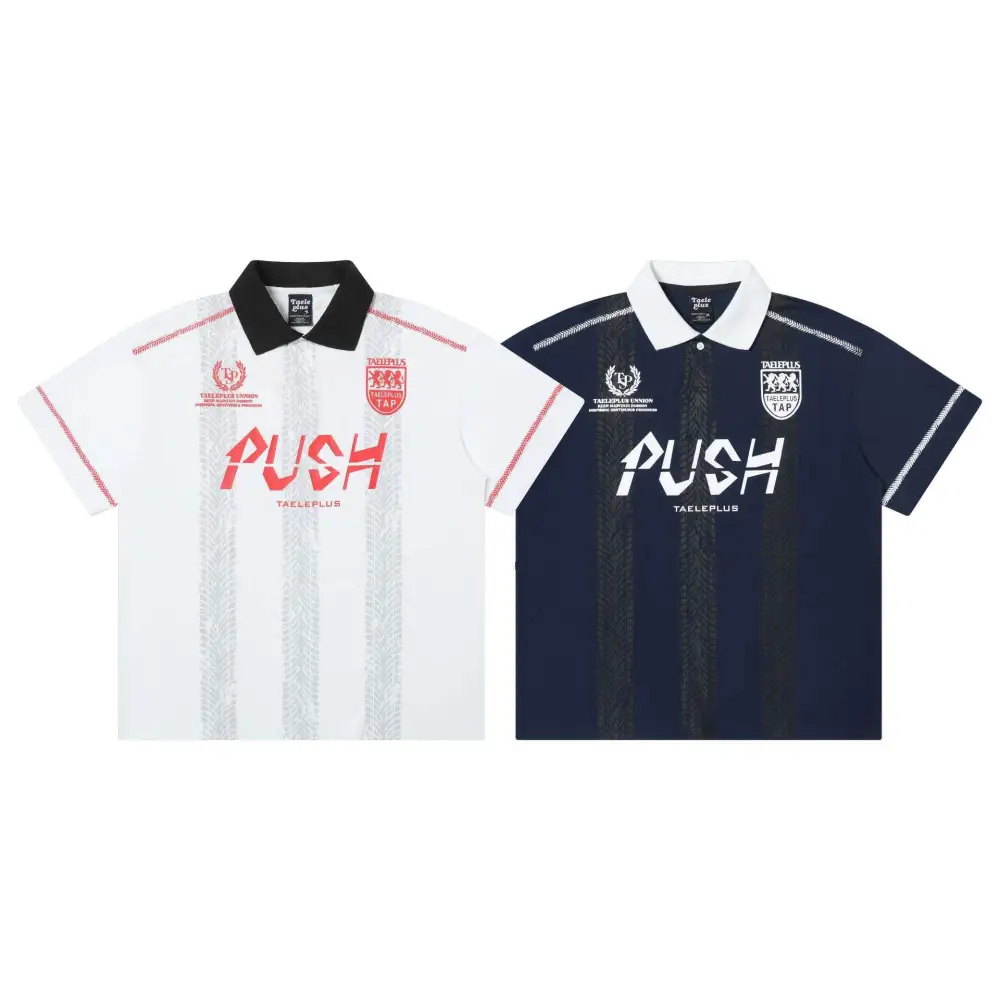 Men's Printed Lapel Sports Shirt