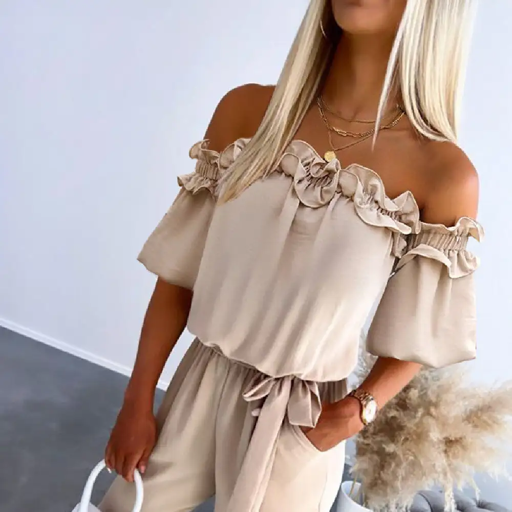 Romantic Off-Shoulder Elegant Jumpsuit