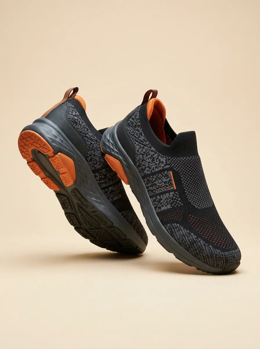 Men's Casual Sporty Knit Print Sneakers