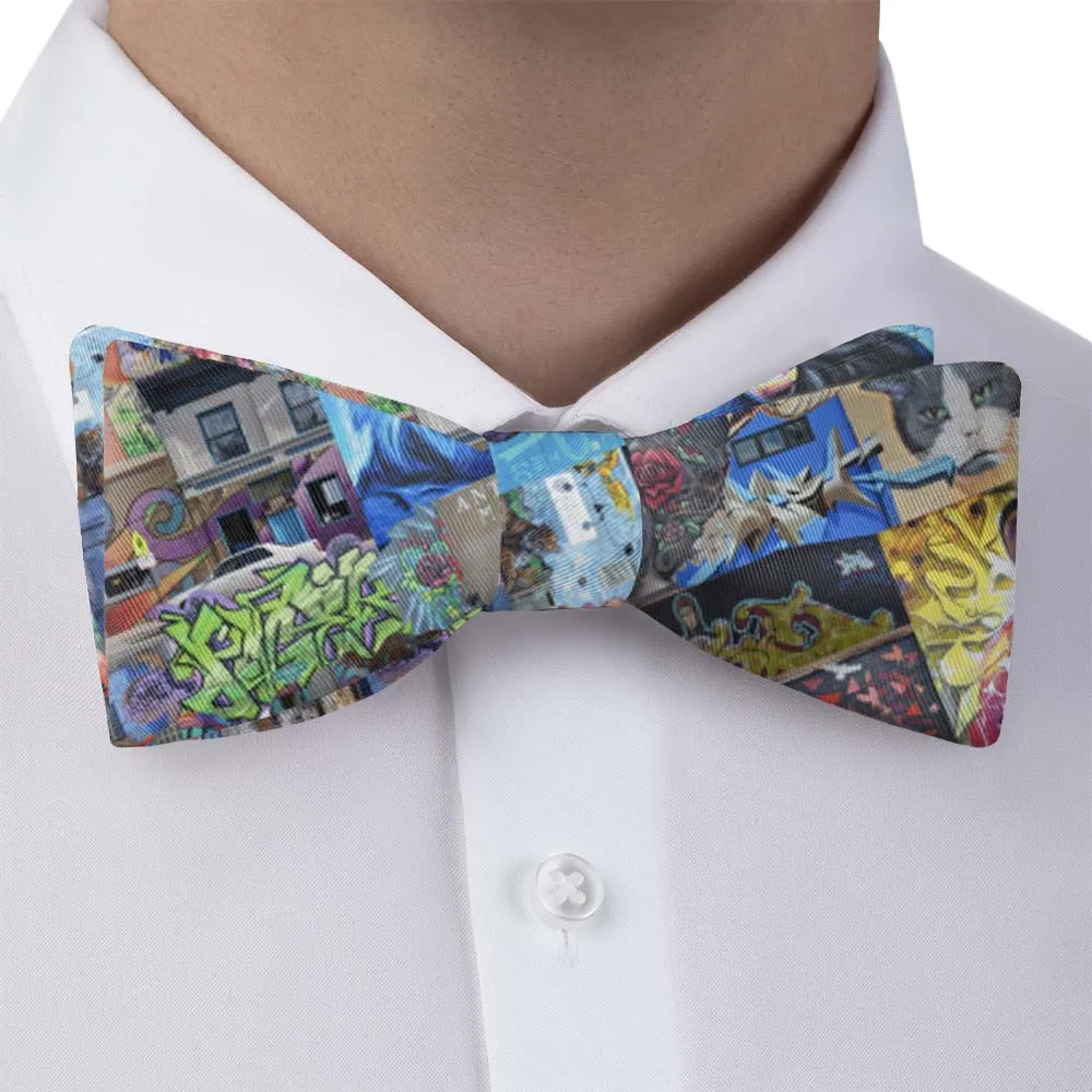 Lincoln Park Street Art Pattern Bow Tie