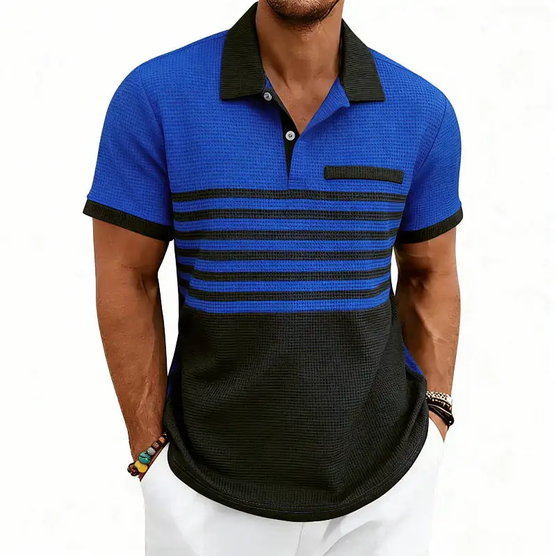 Jacquard Cotton Polo Shirt