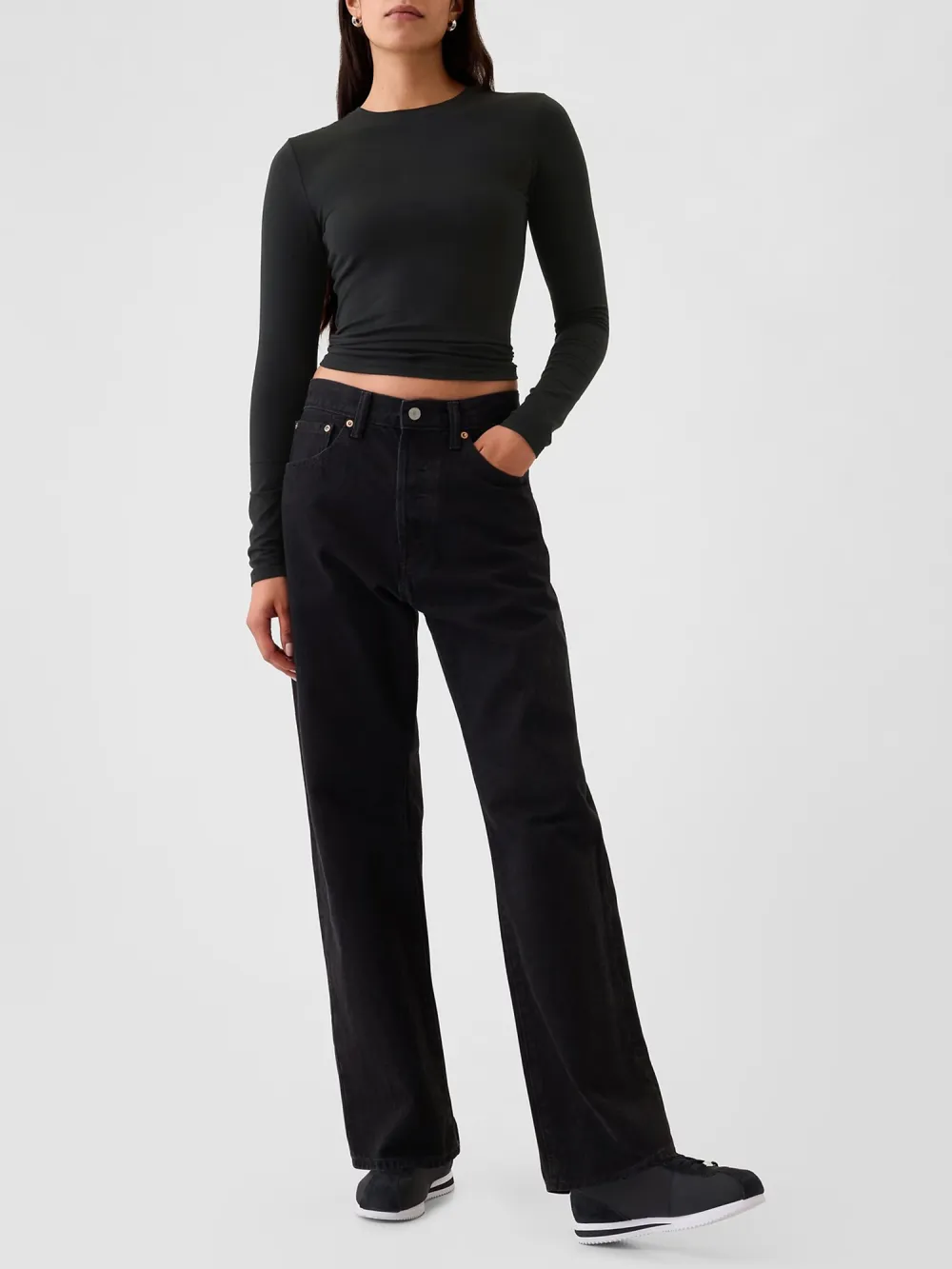 Long Sleeved Elastic Top