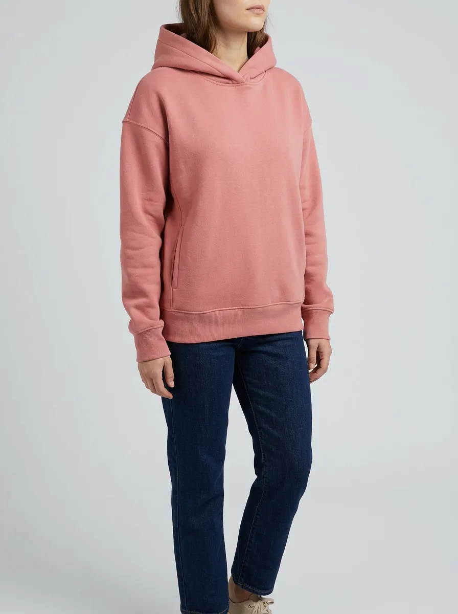Women's Minimal Printed Hoodie