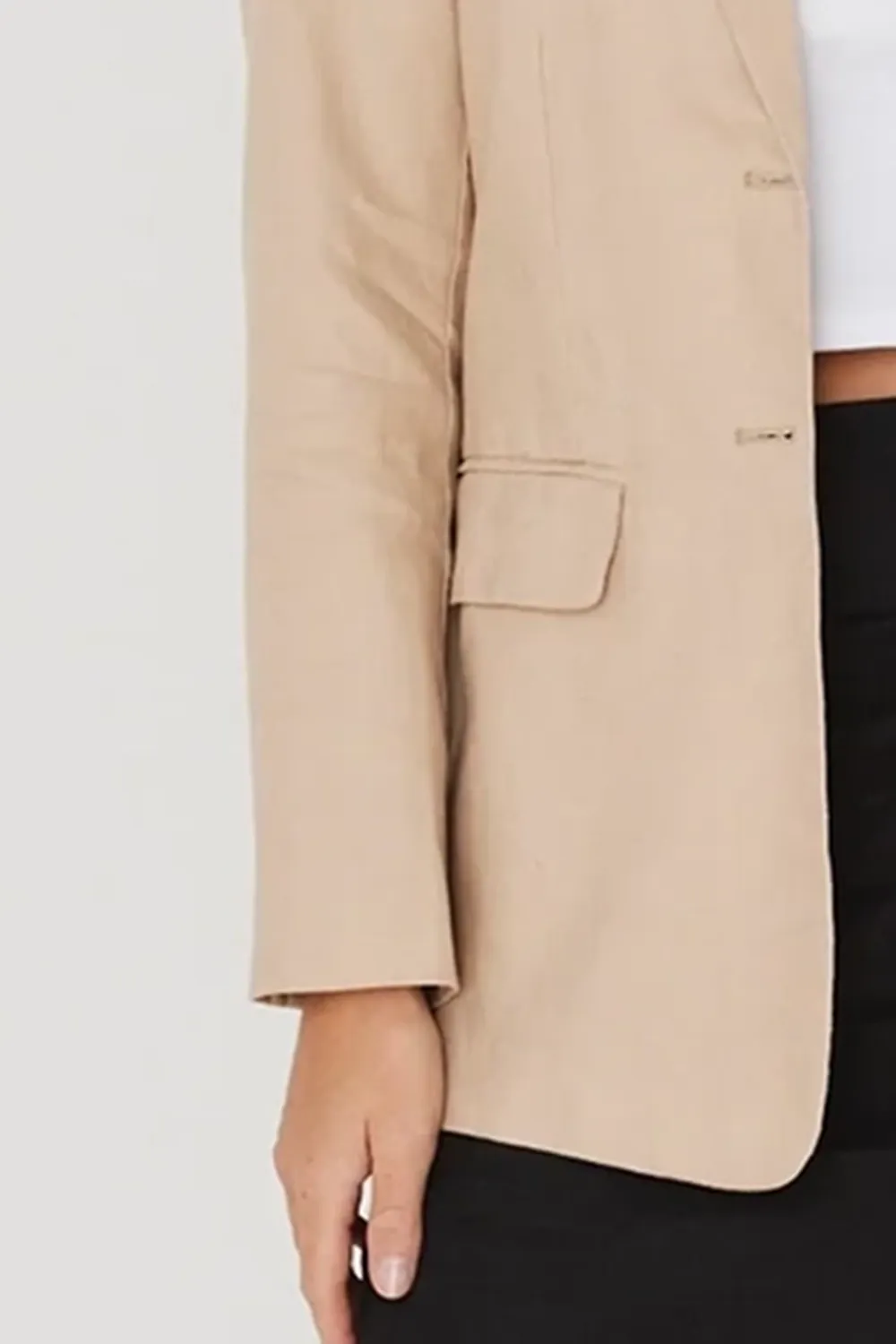 Longline Skinny  Casual Blazer