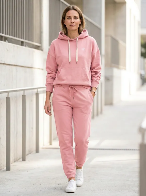 Women's Logo-Embroidered Hoodie Jogger Set