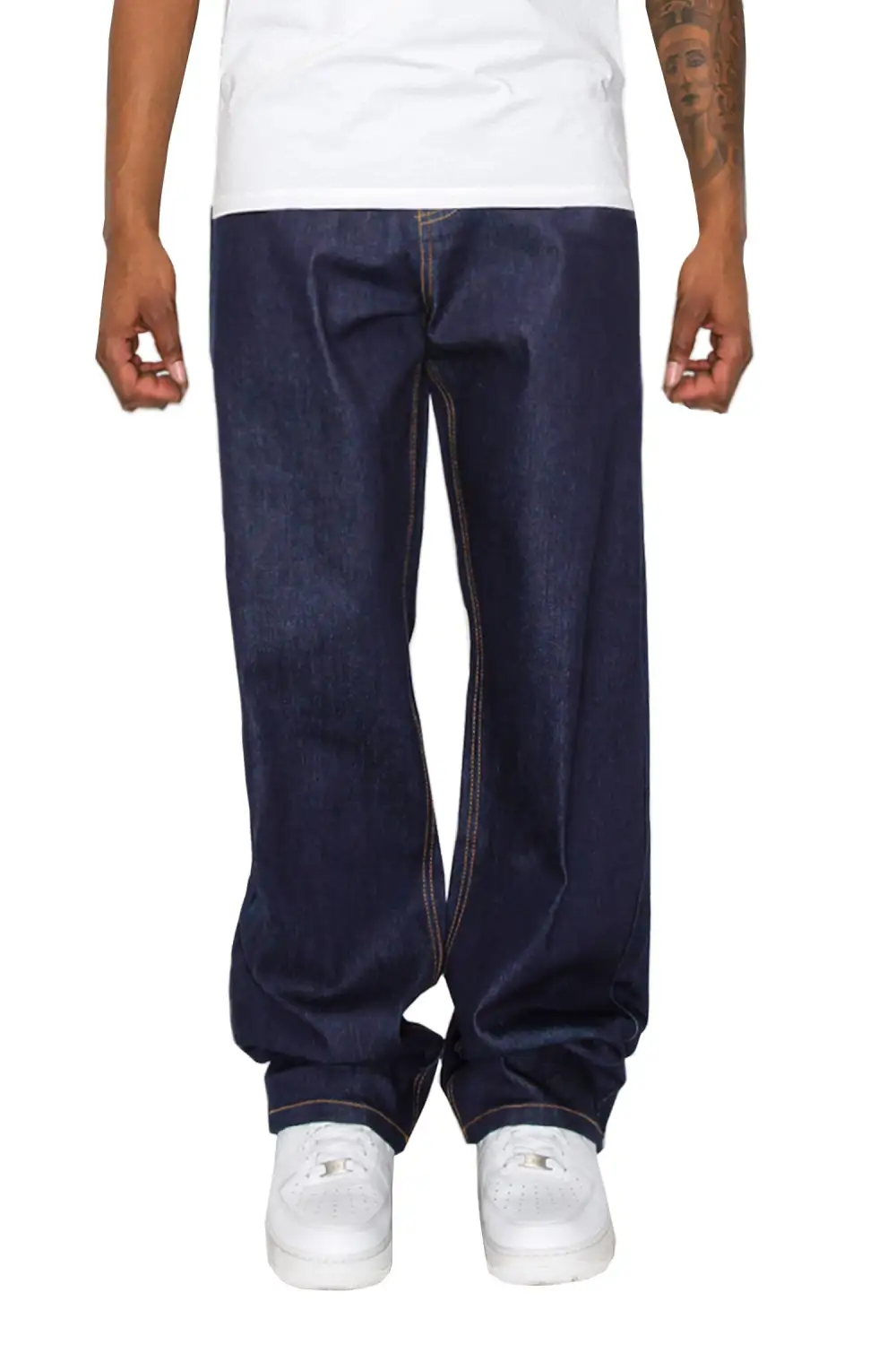 Men's Raw Baggy Denim Jeans