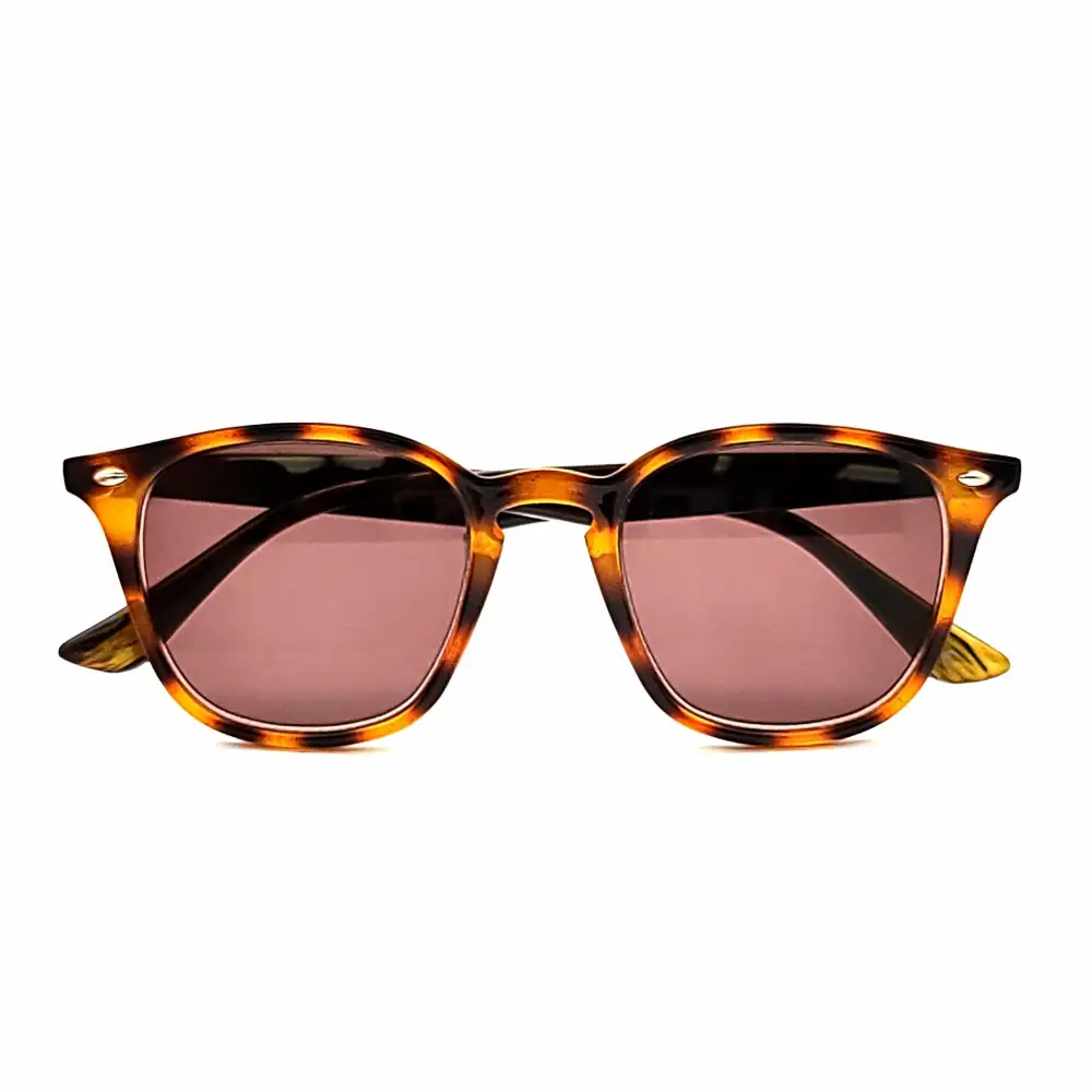 Amber Lens Round Smoke Lens Keyhole Full Magnification Reading Sunglasses